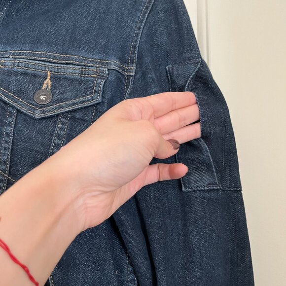 Levi's Dark Denim Trucker Jacket - Small Excellent Condition - Picture 3 of 8